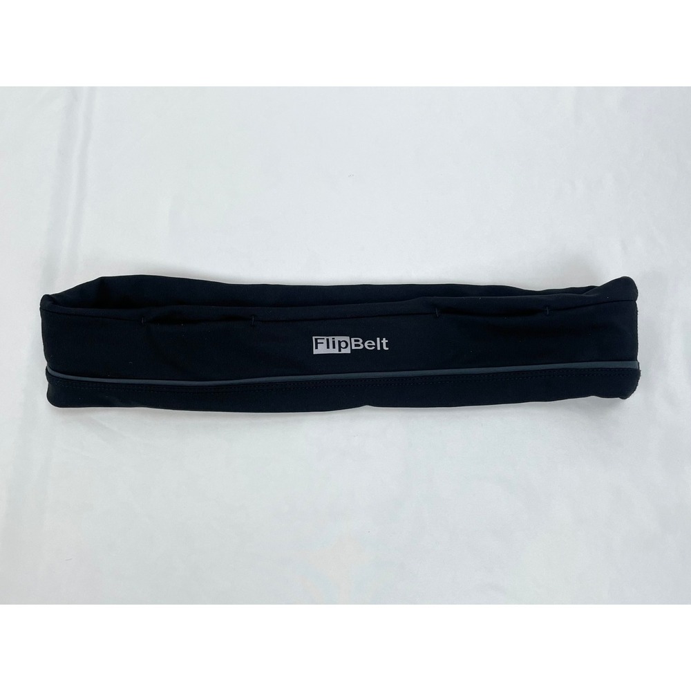 FlipBelt Black Athletic Running Belt Large Storage Pockets